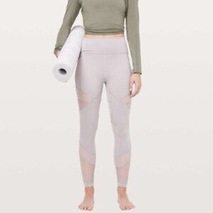 LULULEMON Forget the Sweat Tight Leggings 25" Dark Chrome Size 8